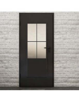 Lichtausschnitt Loft Schwarzlack 36 Blickdicht