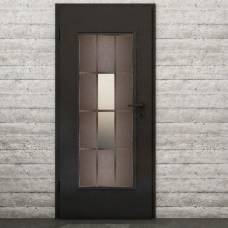 Lichtausschnitt Loft Rosteisen Genietet 35 Blickdicht