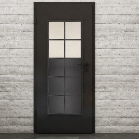 Lichtausschnitt Loft Schwarzeisen Genietet 17 Blickdicht