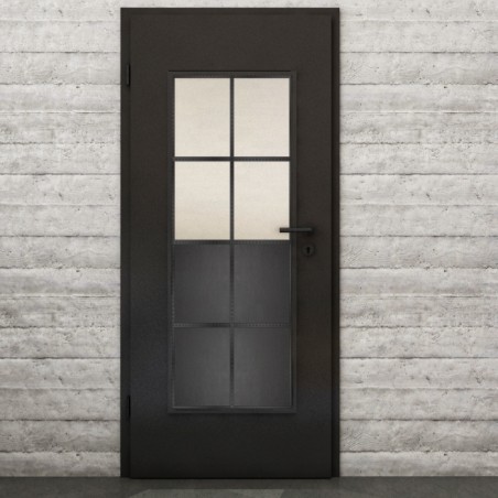 Lichtausschnitt Loft Schwarzeisen Genietet 18 Blickdicht