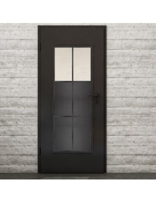 Lichtausschnitt Loft Schwarzeisen Genietet 19 Blickdicht