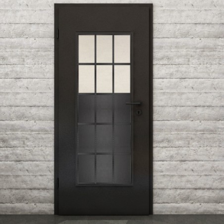 Lichtausschnitt Loft Schwarzeisen Genietet 21 Blickdicht