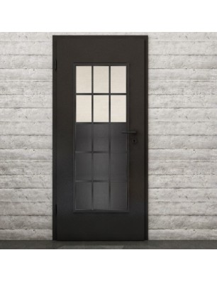 Lichtausschnitt Loft Schwarzeisen Genietet 21 Blickdicht