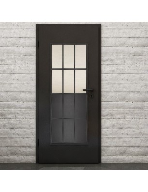 Lichtausschnitt Loft Schwarzeisen Genietet 22 Blickdicht