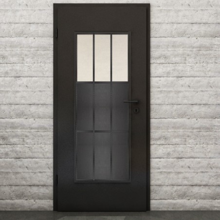 Lichtausschnitt Loft Schwarzeisen Genietet 23 Blickdicht