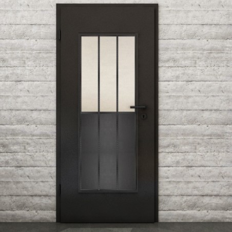 Lichtausschnitt Loft Schwarzeisen Genietet 24 Blickdicht