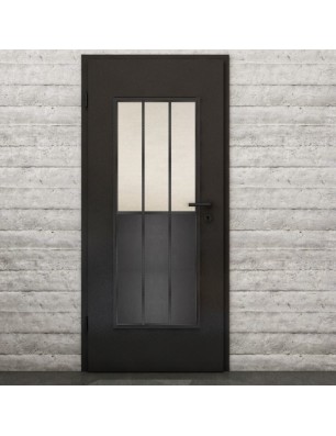 Lichtausschnitt Loft Schwarzeisen Genietet 24 Blickdicht