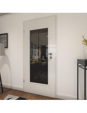 Lichtausschnitt Loft Schwarzlack 36 Auf Grauglas