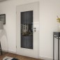 Lichtausschnitt Loft Schwarzeisen Genietet 30 Auf Grauglas Lichtausschnitt Loft Schwarzeisen Genietet 30 Auf Grauglas