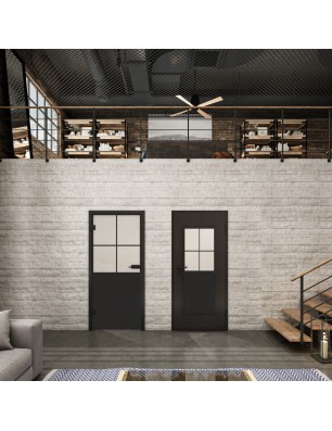 Lichtausschnitt Loft Schwarzlack 24 Blickdicht