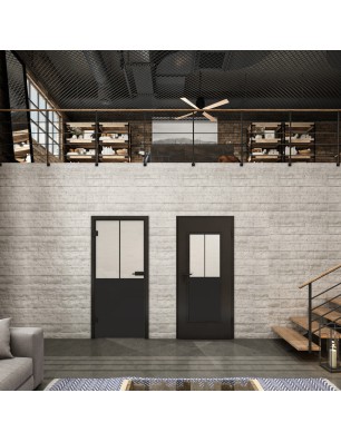 Lichtausschnitt Loft Schwarzlack 26 Blickdicht