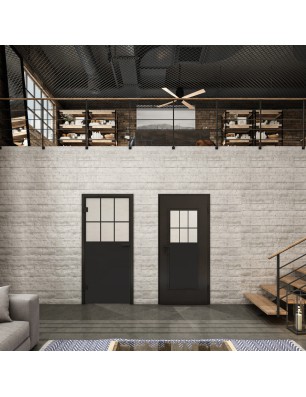 Lichtausschnitt Loft Schwarzlack 27 Blickdicht