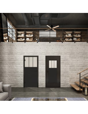 Lichtausschnitt Loft Schwarzlack 29 Blickdicht