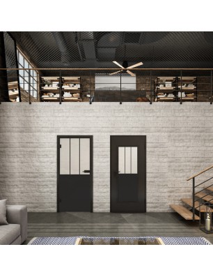 Lichtausschnitt Loft Schwarzlack 30 Blickdicht