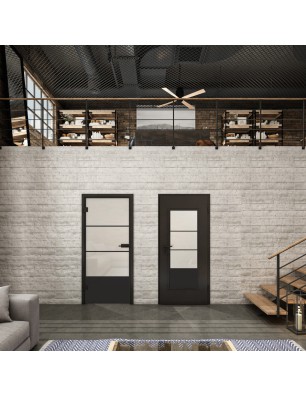 Lichtausschnitt Loft Schwarzlack 32 Blickdicht