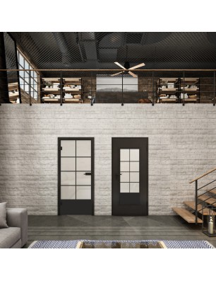 Lichtausschnitt Loft Schwarzlack 34 Blickdicht