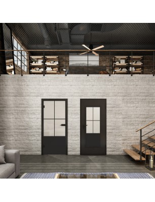 Lichtausschnitt Loft Schwarzlack 36 Blickdicht