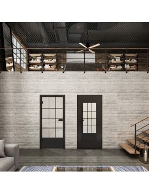 Lichtausschnitt Loft Schwarzlack 37 Blickdicht