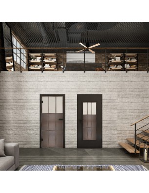 Lichtausschnitt Loft Rosteisen Genietet 23 Blickdicht