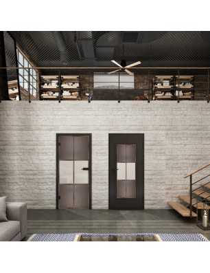 Lichtausschnitt Loft Rosteisen Genietet 30 Blickdicht