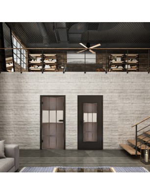 Lichtausschnitt Loft Rosteisen Genietet 32 Blickdicht