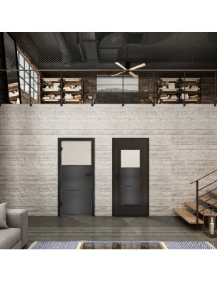 Lichtausschnitt Loft Schwarzeisen Genietet 15 Blickdicht