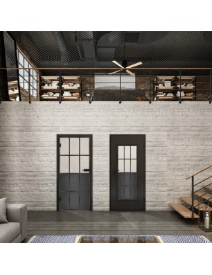 Lichtausschnitt Loft Schwarzeisen Genietet 22 Blickdicht