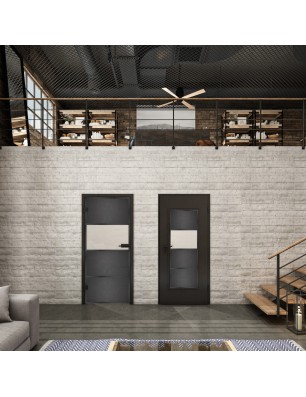 Lichtausschnitt Loft Schwarzeisen Genietet 26 Blickdicht