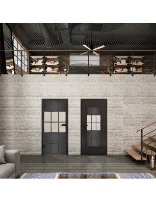 Lichtausschnitt Loft Schwarzeisen Genietet 31 Blickdicht