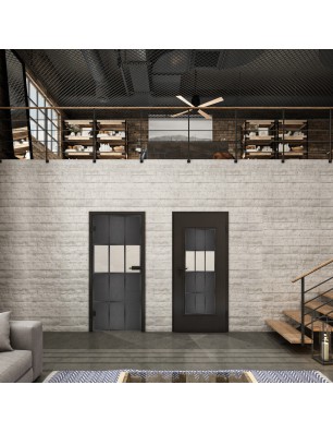 Lichtausschnitt Loft Schwarzeisen Genietet 32 Blickdicht