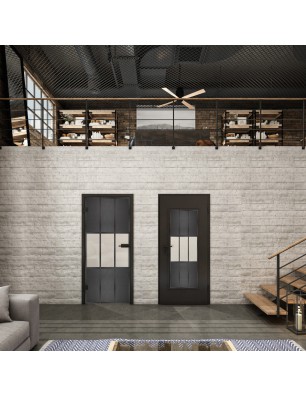 Lichtausschnitt Loft Schwarzeisen Genietet 33 Blickdicht