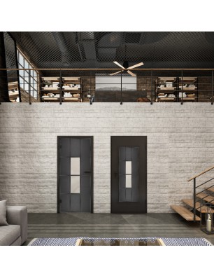 Lichtausschnitt Loft Schwarzeisen Genietet 35 Blickdicht