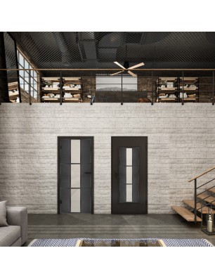 Lichtausschnitt Loft Schwarzeisen Genietet 36 Blickdicht