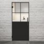 Pendeltür Loft Schwarzlack 24 Auf Klarglas Pendeltür Loft Schwarzlack 24 Auf Klarglas