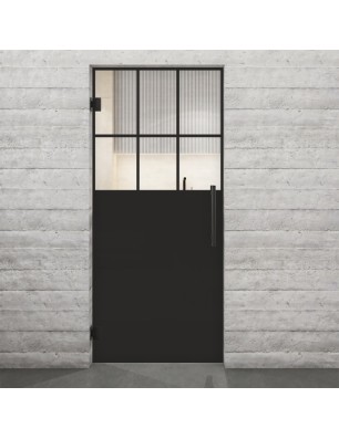 Pendeltür Loft Schwarzlack 27 Auf Klarglas-modernes Zuhause