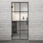 Pendeltür Loft Schwarzeisen Genietet 06 Auf Klarglas Pendeltür Loft Schwarzeisen Genietet 06 Auf Klarglas
