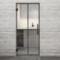 Pendeltür Loft Schwarzeisen Genietet 08 Auf Klarglas Pendeltür Loft Schwarzeisen Genietet 08 Auf Klarglas