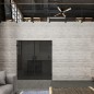 Pendeltür Loft Schwarzlack 04 Auf Grauglas Pendeltür Loft Schwarzlack 04 Auf Grauglas