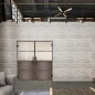 Pendeltür Loft Rosteisen Genietet 14 Blickdicht Pendeltür Loft Rosteisen Genietet 14 Blickdicht