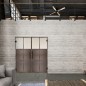 Pendeltür Loft Rosteisen Genietet 19 Blickdicht Pendeltür Loft Rosteisen Genietet 19 Blickdicht