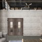 Pendeltür Loft Rosteisen Genietet 34 Blickdicht Pendeltür Loft Rosteisen Genietet 34 Blickdicht