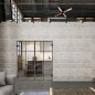 Pendeltür Loft Rosteisen Genietet 06 Auf Klarglas Pendeltür Loft Rosteisen Genietet 06 Auf Klarglas