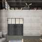 Pendeltür Loft Schwarzeisen Genietet 19 Blickdicht Pendeltür Loft Schwarzeisen Genietet 19 Blickdicht