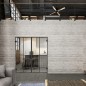 Pendeltür Loft Schwarzeisen Genietet 08 Auf Klarglas Pendeltür Loft Schwarzeisen Genietet 08 Auf Klarglas