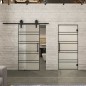 Pendeltür Loft Schwarzlack 16 Blickdicht Pendeltür Loft Schwarzlack 16 Blickdicht