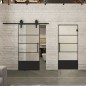 Pendeltür Loft Schwarzlack 31 Blickdicht Pendeltür Loft Schwarzlack 31 Blickdicht
