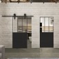 Pendeltür Loft Schwarzlack 30 Auf Klarglas Pendeltür Loft Schwarzlack 30 Auf Klarglas