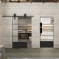 Pendeltür Loft Schwarzlack 31 Auf Klarglas Pendeltür Loft Schwarzlack 31 Auf Klarglas