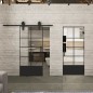 Pendeltür Loft Schwarzlack 34 Auf Klarglas Pendeltür Loft Schwarzlack 34 Auf Klarglas