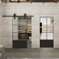 Pendeltür Loft Schwarzlack 35 Auf Klarglas Pendeltür Loft Schwarzlack 35 Auf Klarglas